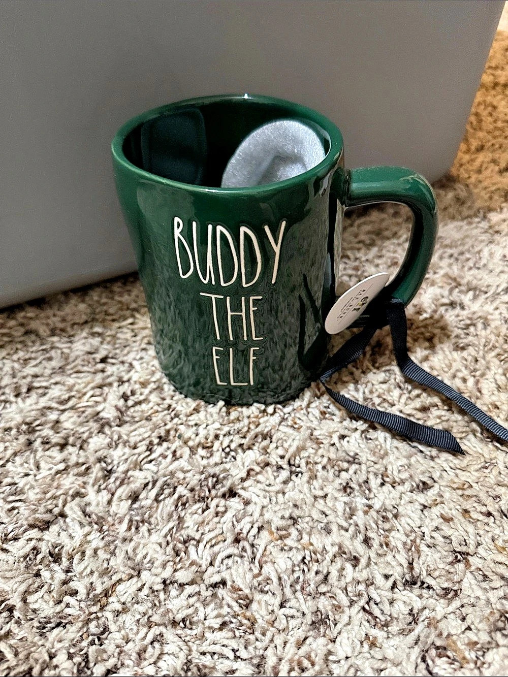 Rae Dunn Buddy The Elf Green Mug BNWT